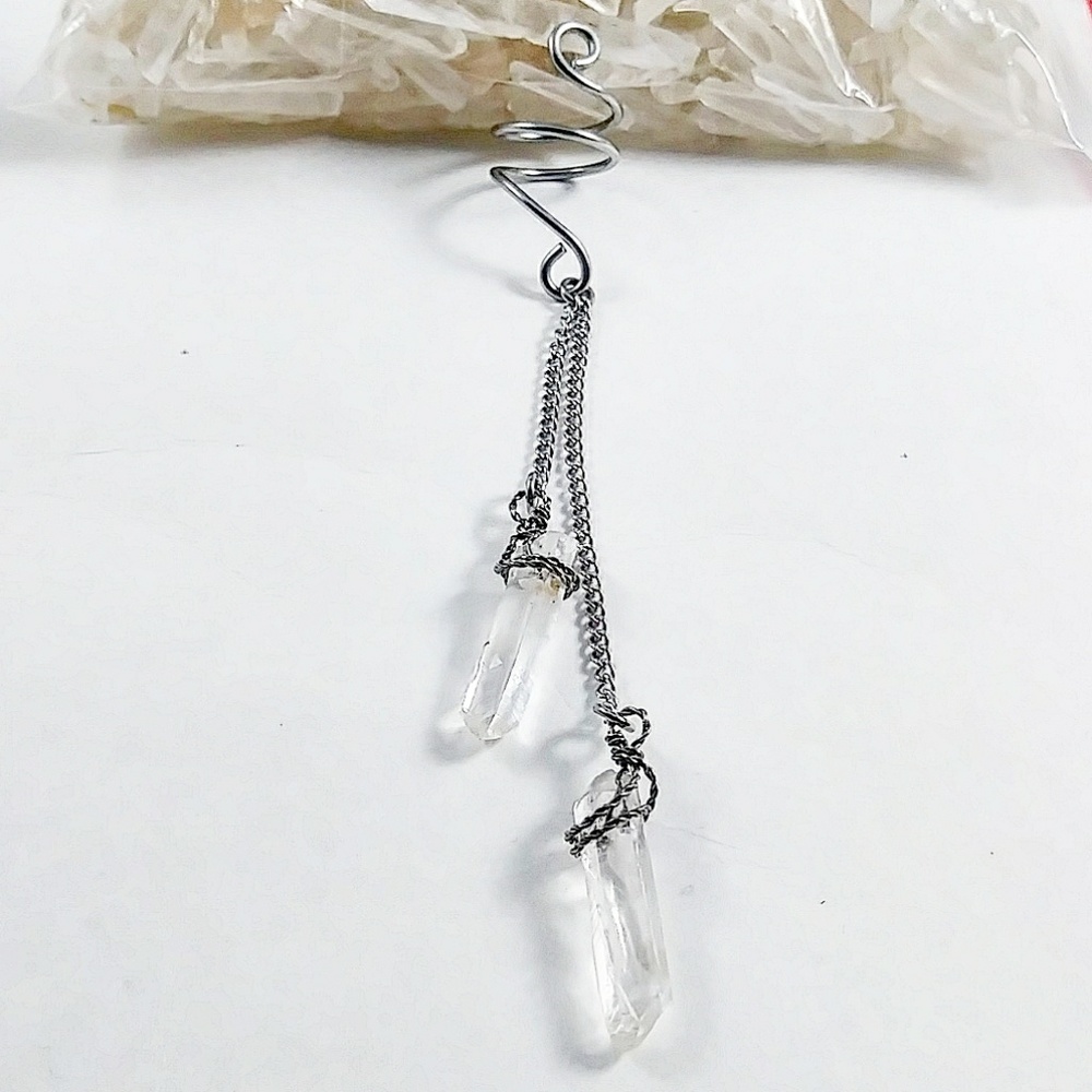 CUSTOM Crystal DREAD Cuff Bead